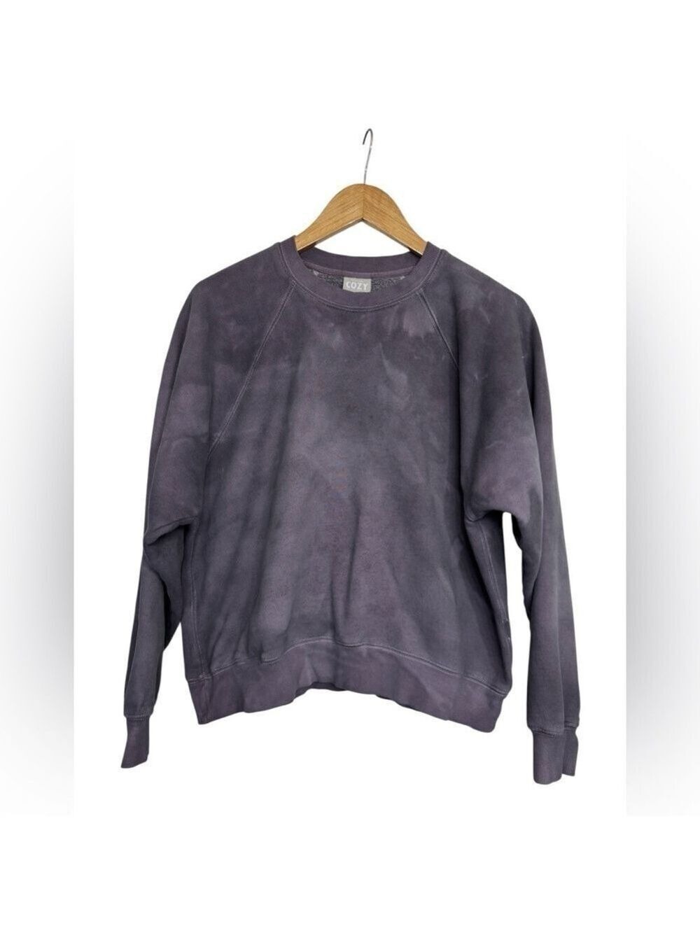 Tna Cozy Fleece Pullover Purple Crewneck Sweatshirt Size 1